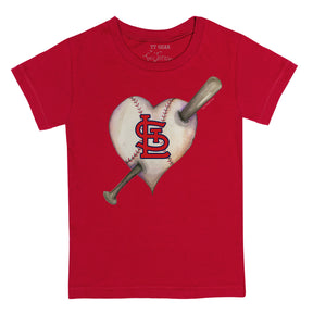 St. Louis Cardinals Heart Bat Tee Shirt