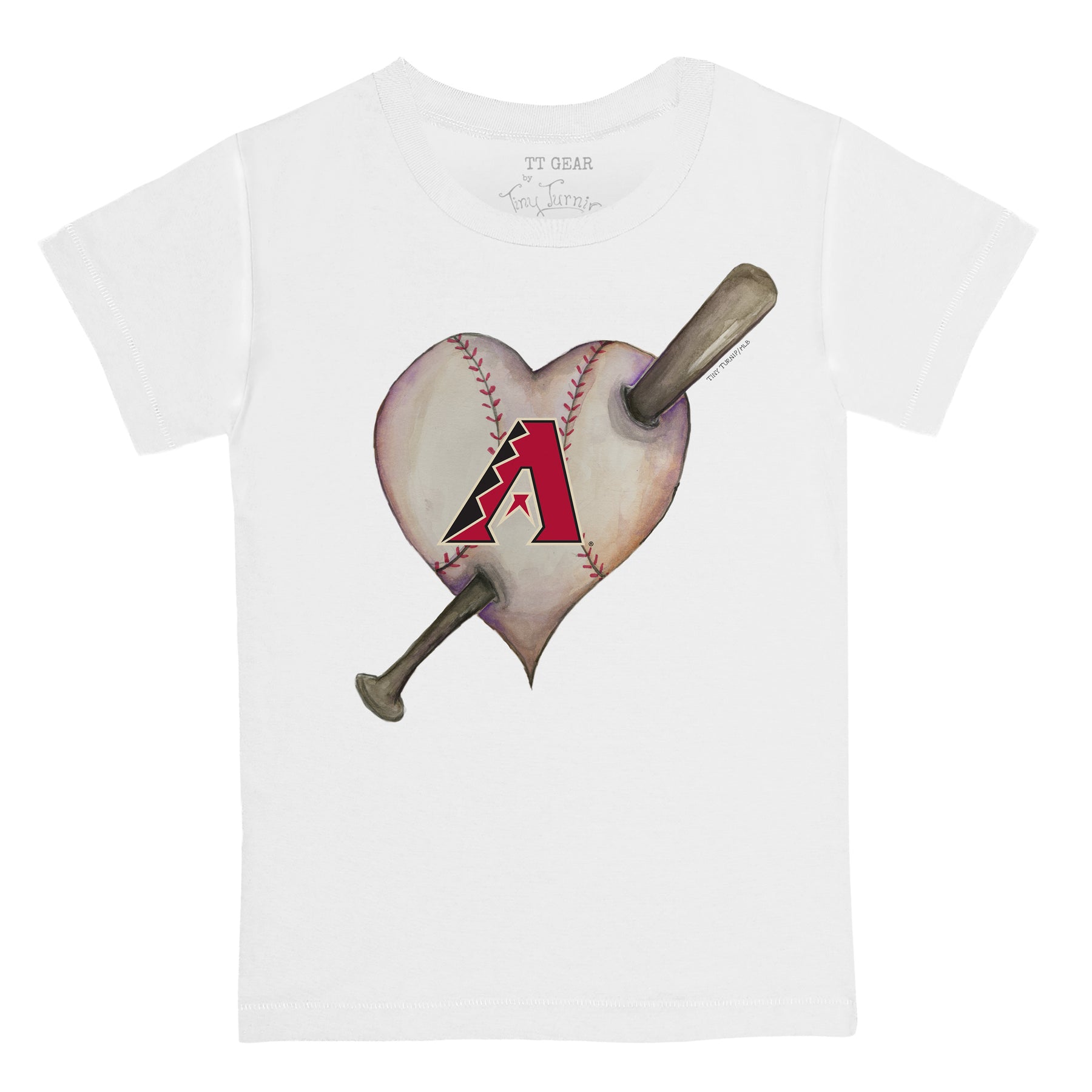 Arizona Diamondbacks Heart Bat Tee Shirt