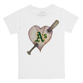 Lids Oakland Athletics Tiny Turnip Women's Heart Lolly T-Shirt