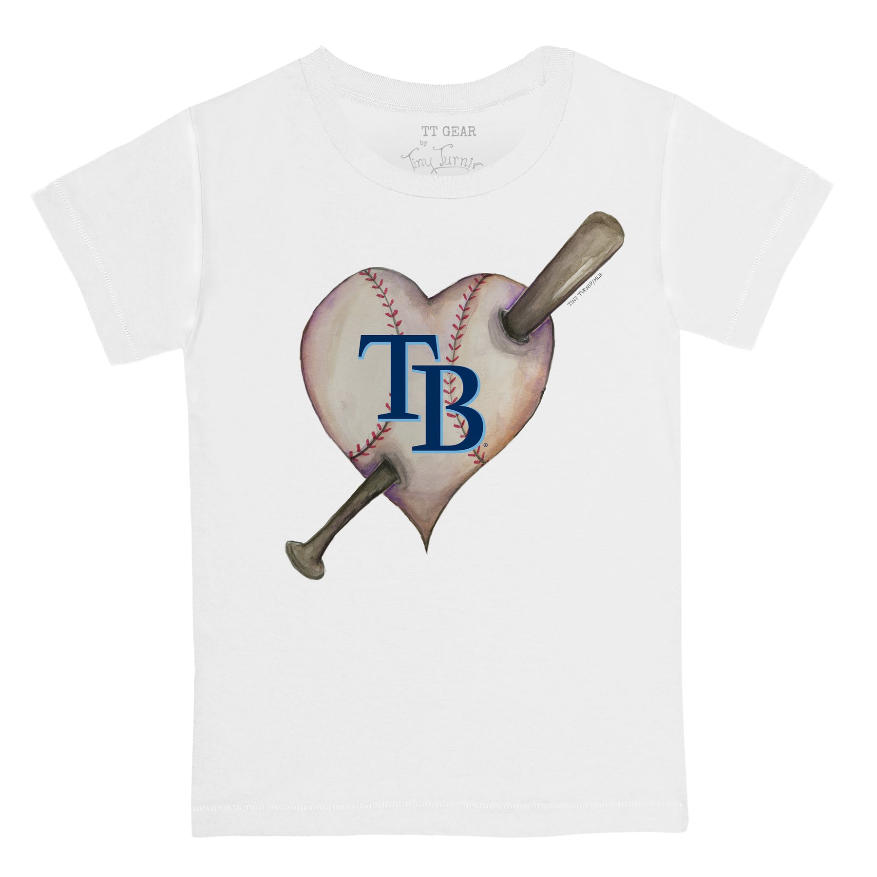 Tampa Bay Rays Heart Bat Tee Shirt