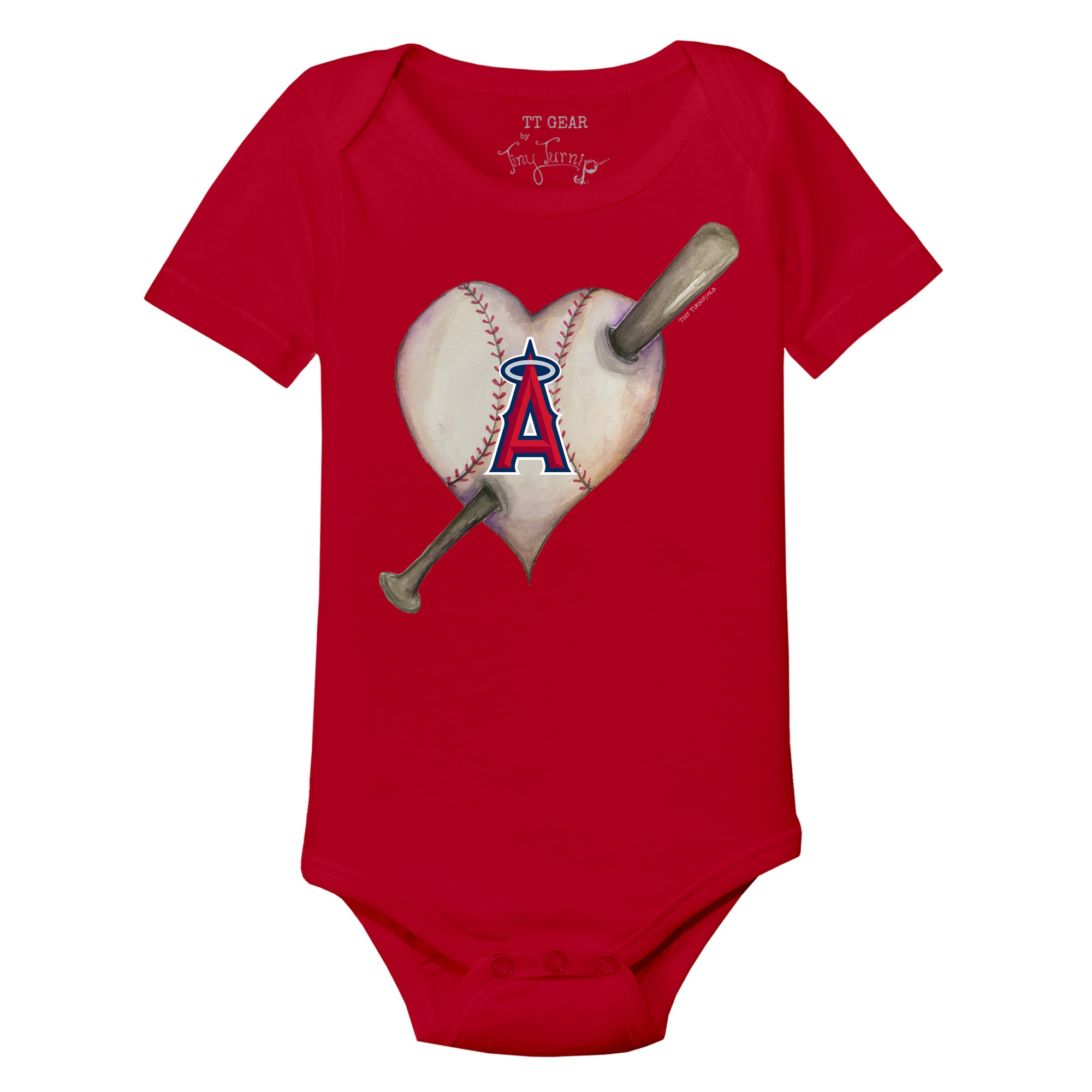 Los Angeles Dodgers Tiny Turnip Infant Heart Bat T-Shirt - Royal