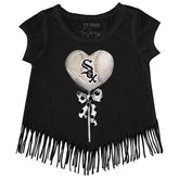 Chicago White Sox Heart Lolly Fringe Tee