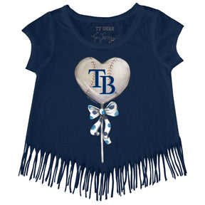 Tampa Bay Rays Heart Lolly Fringe Tee