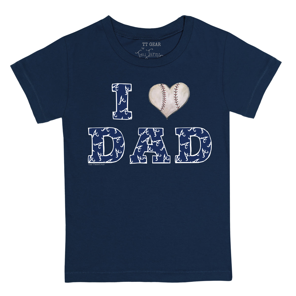 Infant Tiny Turnip White San Diego Padres I Love Dad T-Shirt