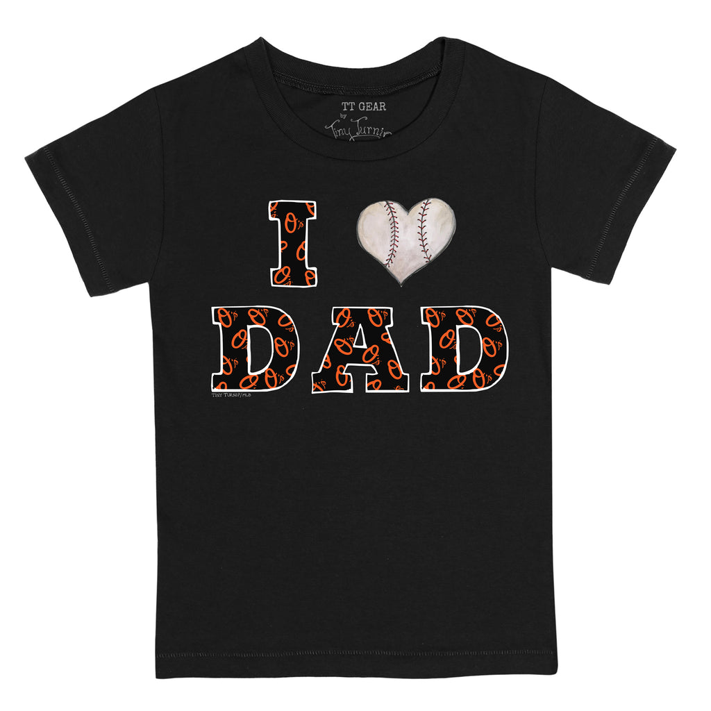 Lids Baltimore Orioles Tiny Turnip Toddler I Love Dad 3/4-Sleeve