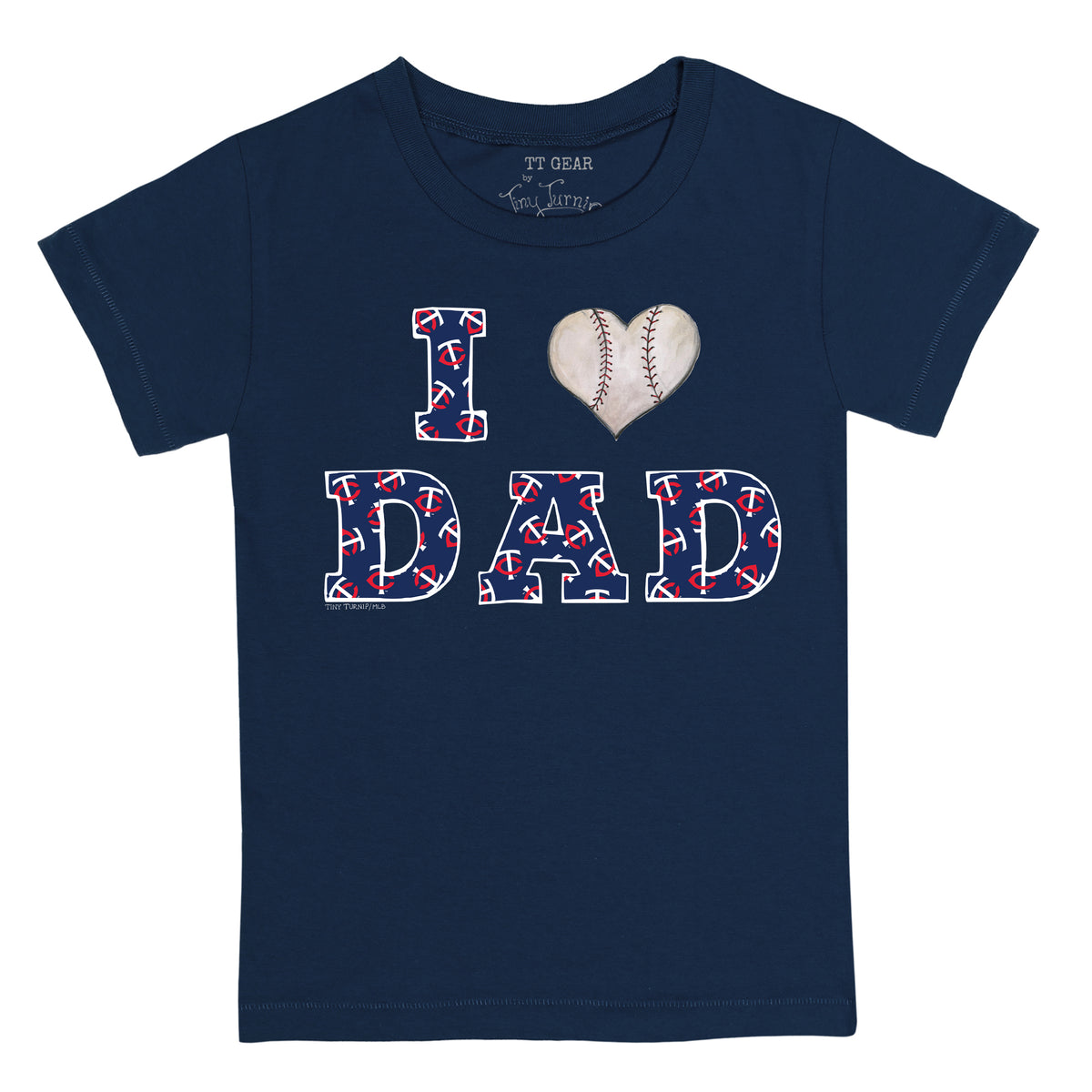 Minnesota Twins I Love Dad Tee Shirt
