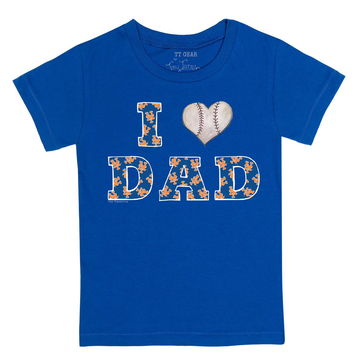 Lids New York Yankees Tiny Turnip Infant I Love Dad Raglan 3/4