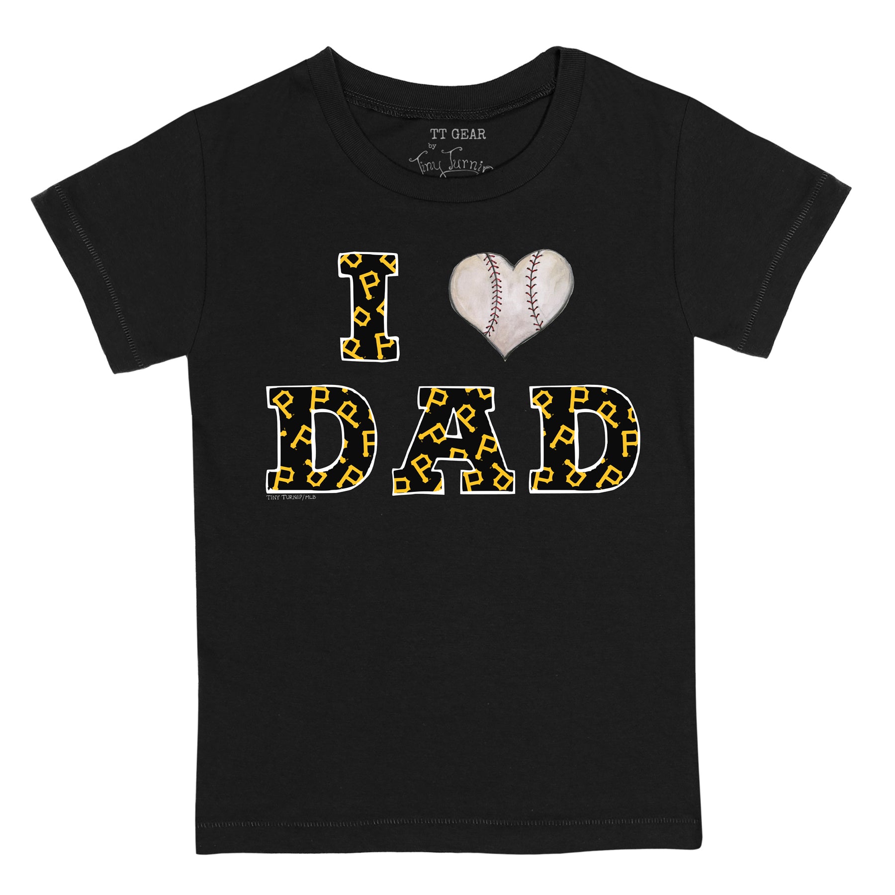 Pittsburgh Pirates I Love Dad Short Sleeve Snapper 24M / White