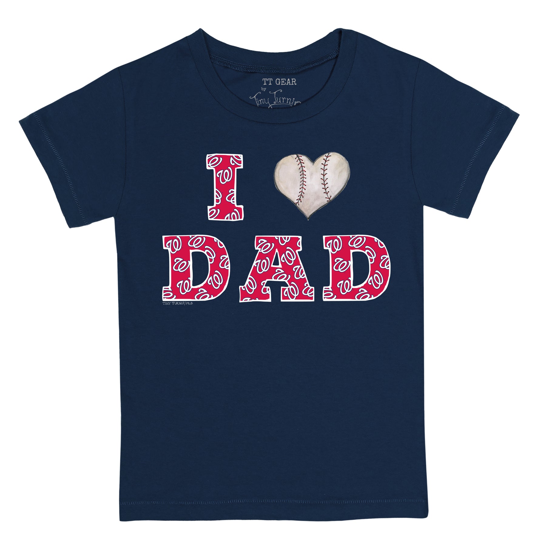 Washington Nationals I Love Dad Tee Shirt