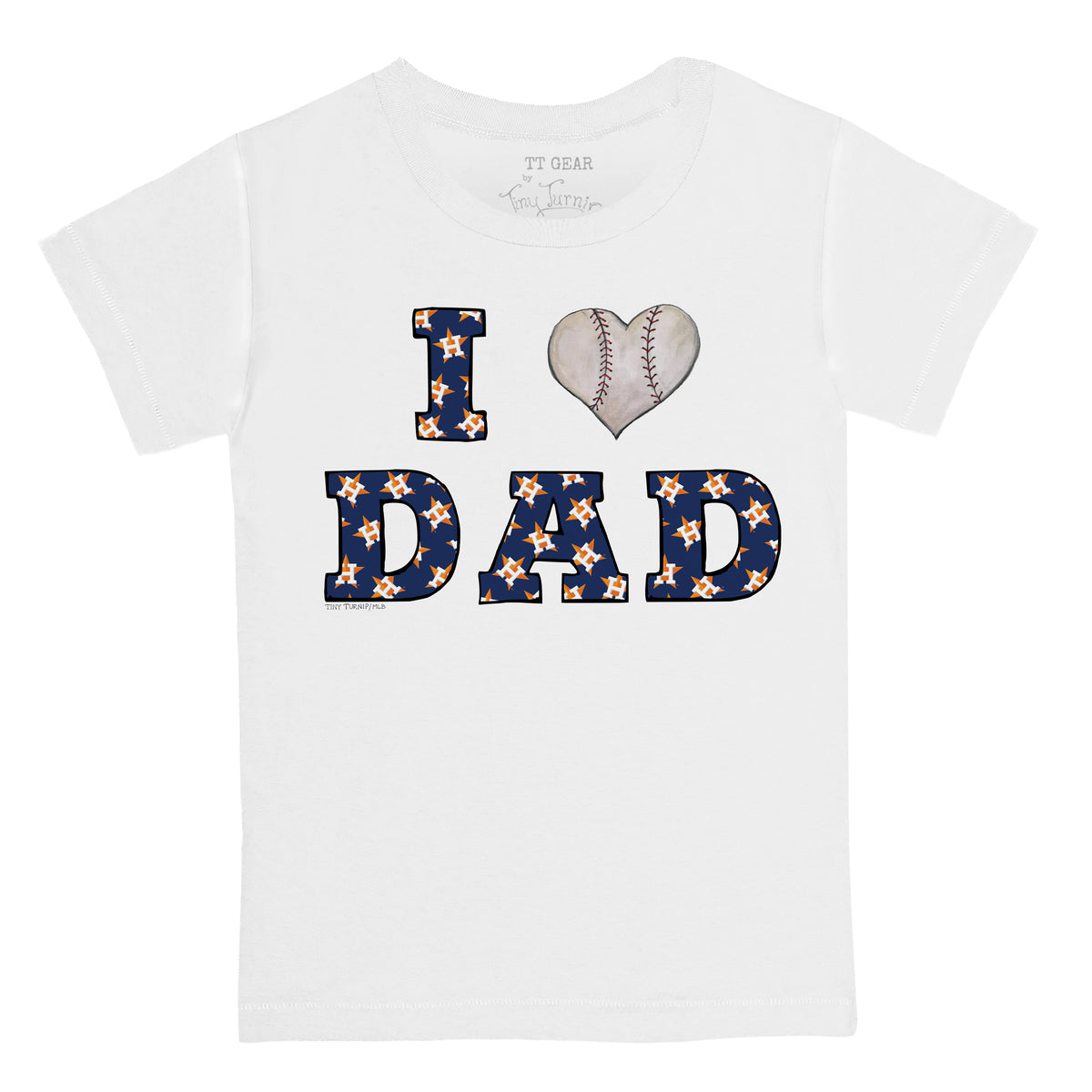 Houston Astros I Love Dad Tee Shirt