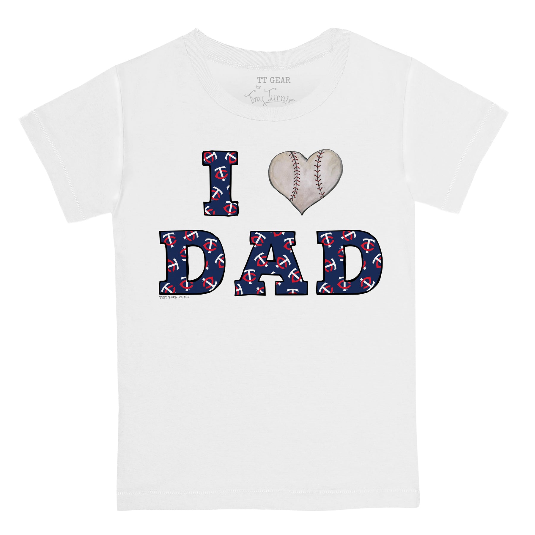 Minnesota Twins I Love Dad Tee Shirt