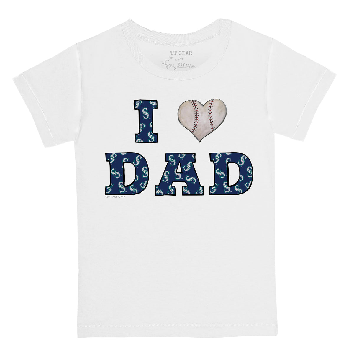 Seattle Mariners I Love Dad Tee Shirt
