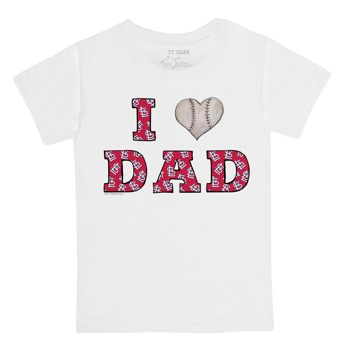 St. Louis Cardinals I Love Dad Tee Shirt