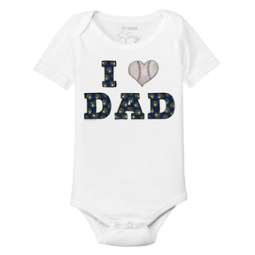 Milwaukee Brewers I Love Dad Short Sleeve Snapper