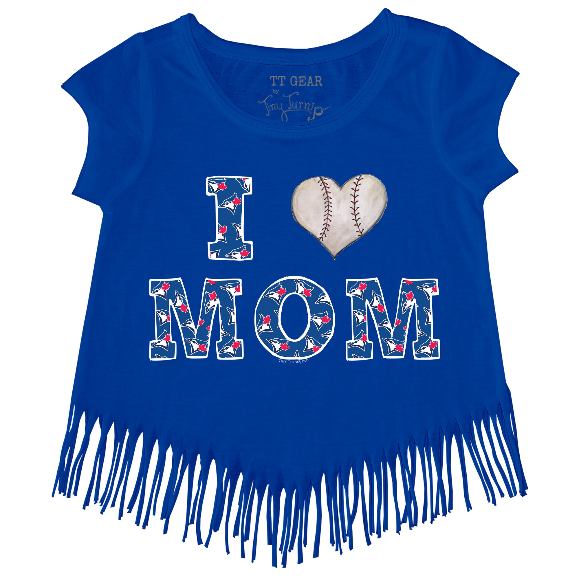 Toronto Blue Jays Tiny Turnip Infant Heart Lolly T-Shirt - White