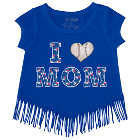 Toronto Blue Jays I Love Mom Fringe Tee