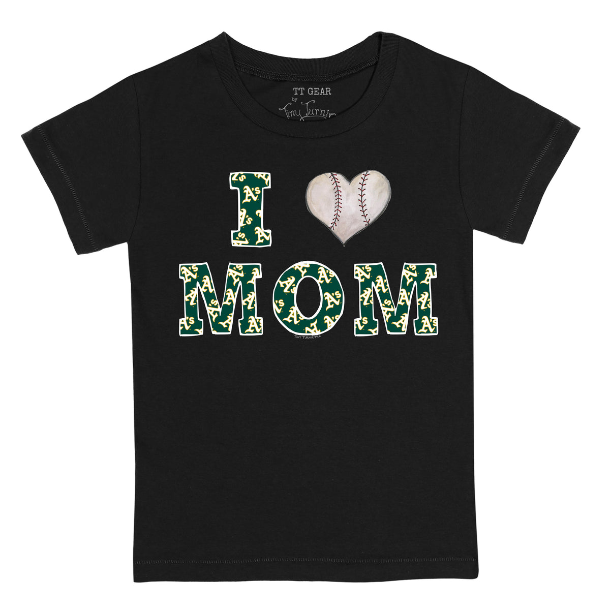 Oakland Athletics I Love Mom Tee Shirt