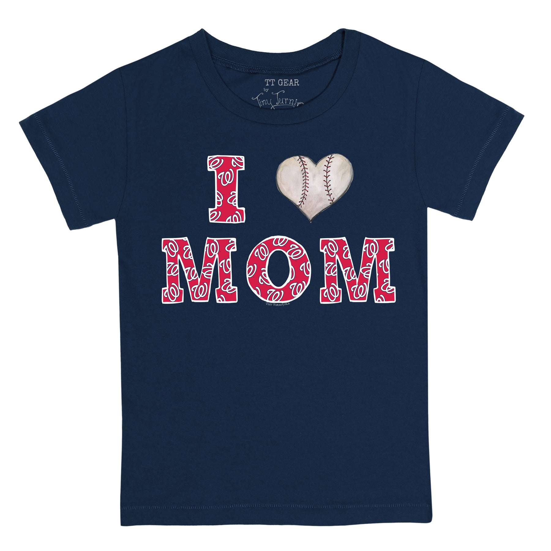 Washington Nationals I Love Mom Tee Shirt