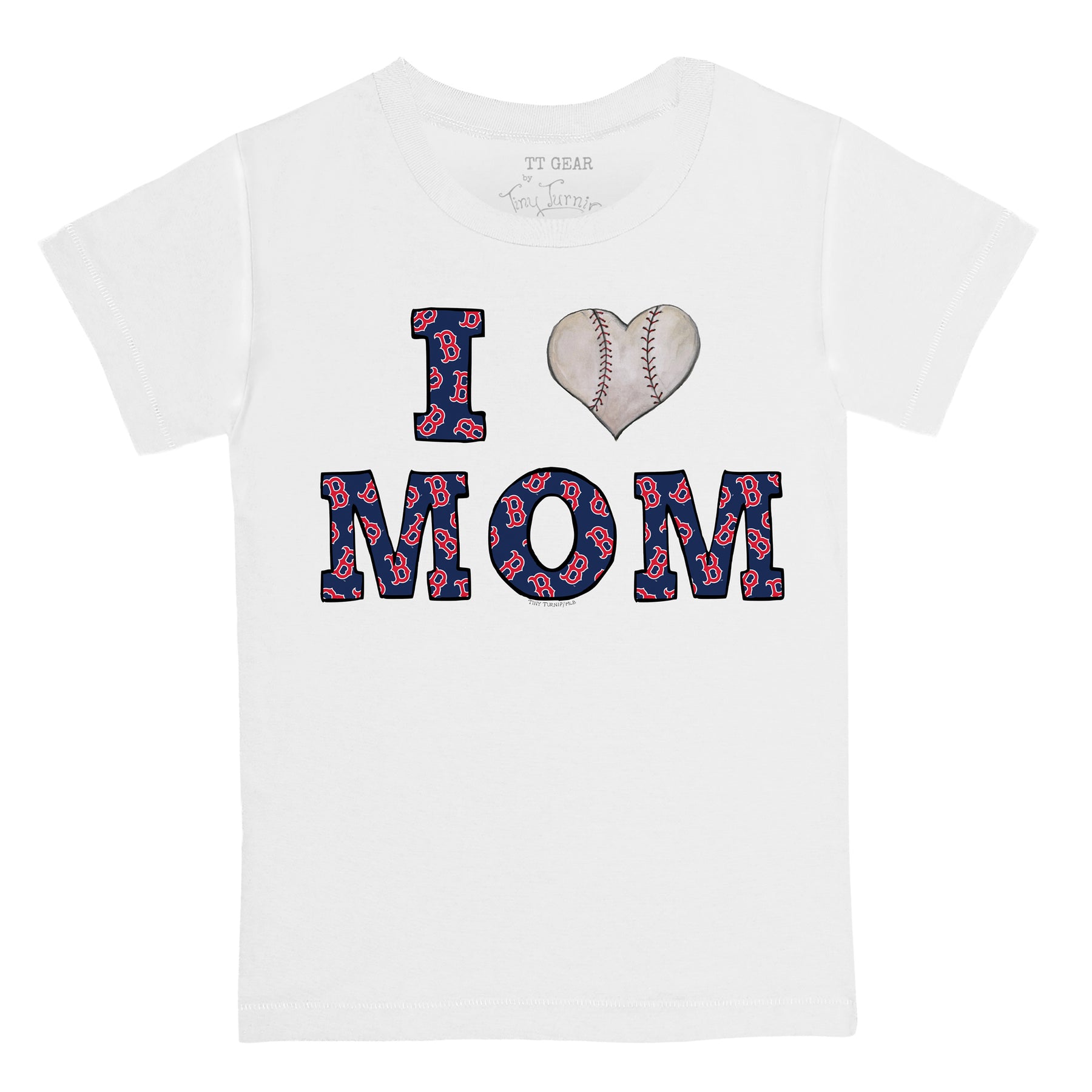 Boston Red Sox I Love Mom Tee Shirt 5T / White