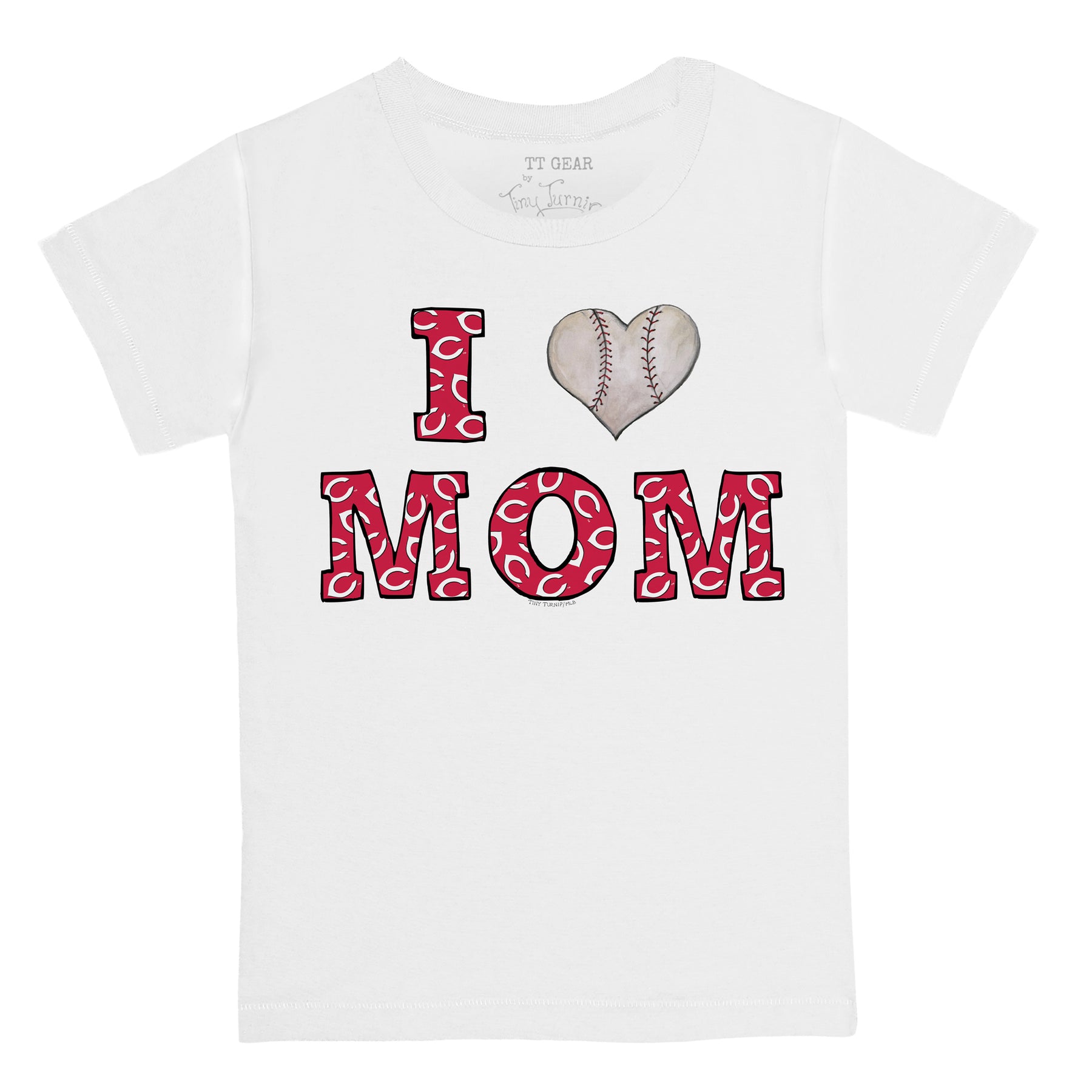 Cincinnati Reds I Love Mom Tee Shirt