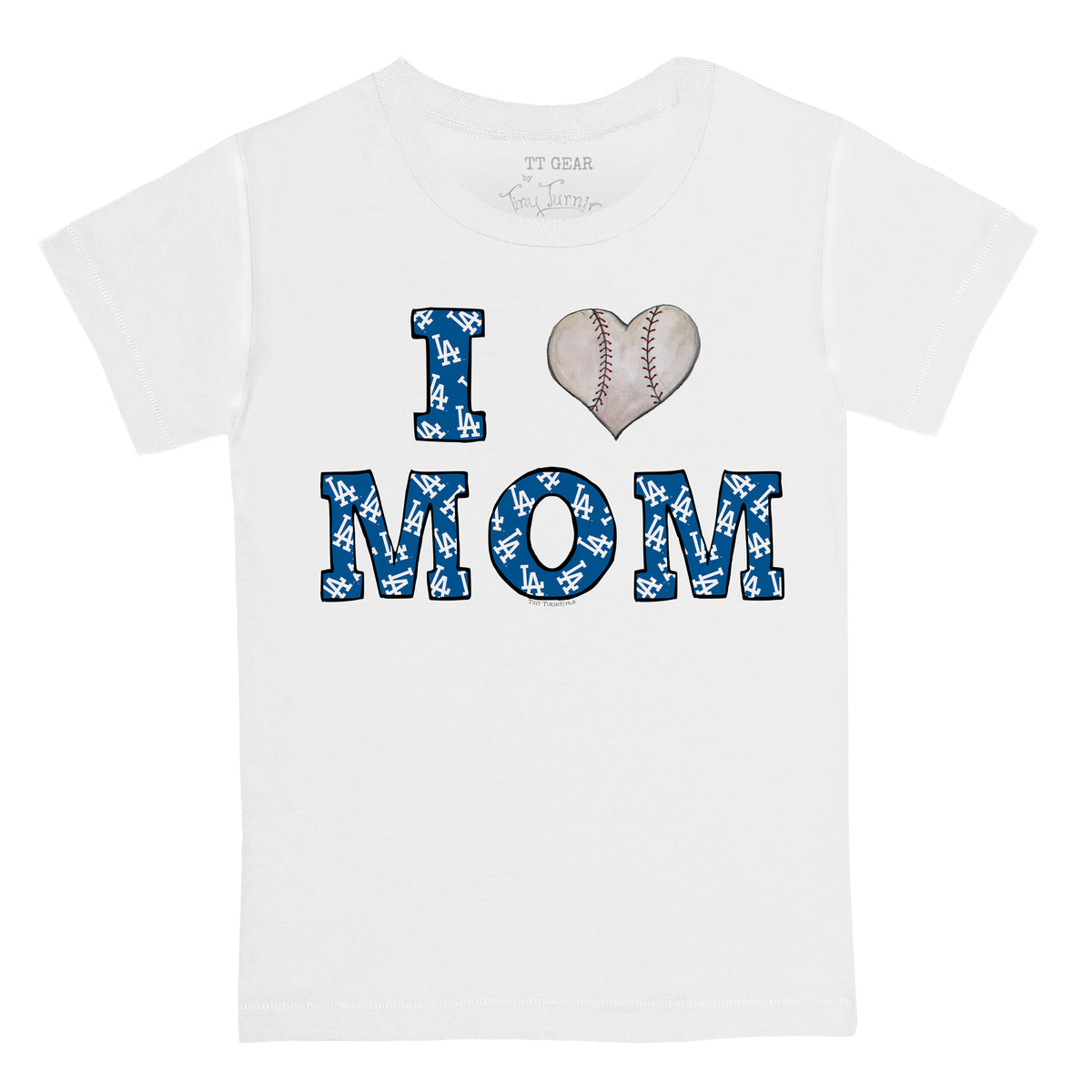 Los Angeles Dodgers I Love Mom Tee Shirt