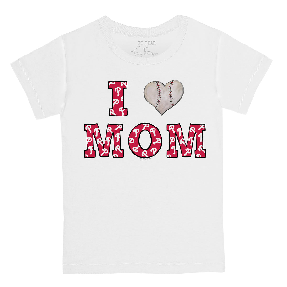 Philadelphia Phillies I Love Mom Tee Shirt