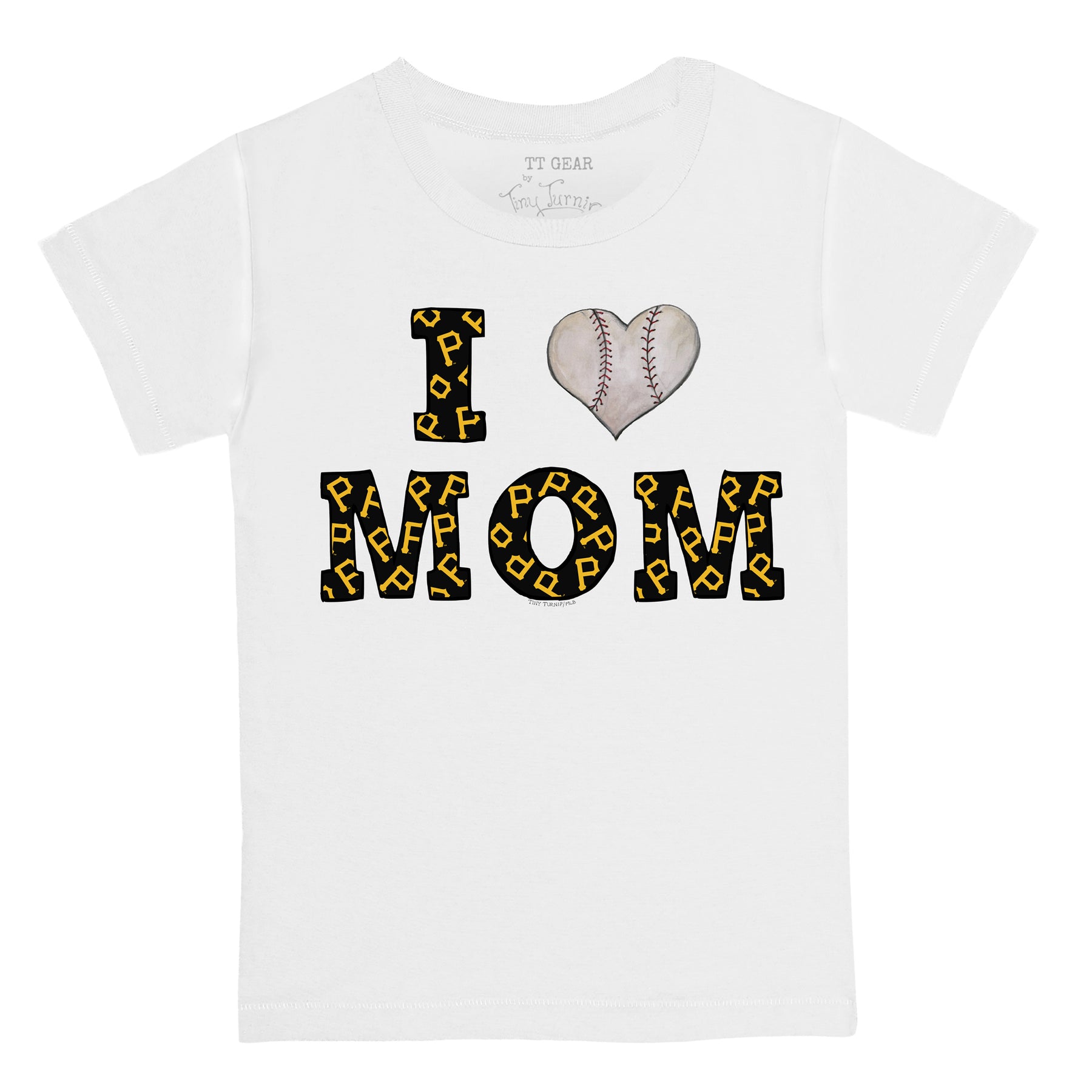 Pittsburgh Pirates I Love Mom Tee Shirt