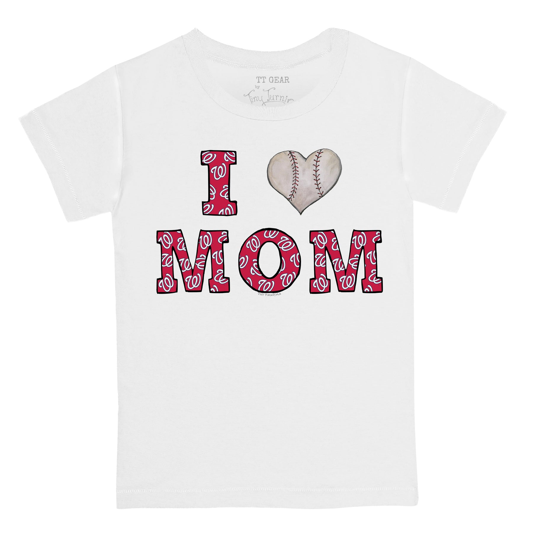 Washington Nationals I Love Mom Tee Shirt