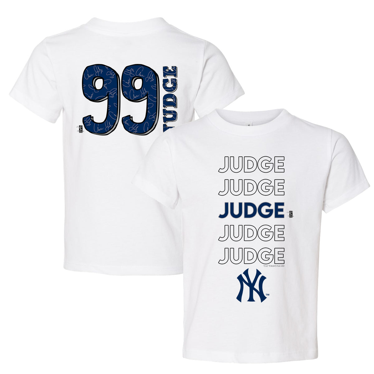 Lids New York Yankees Tiny Turnip Youth Baseball Tear T-Shirt - White