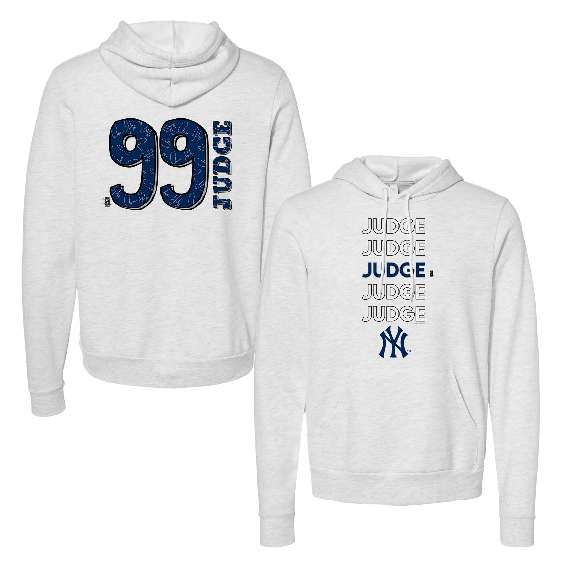 New York yankees Aaron Judge away gray and blue stitched baseball