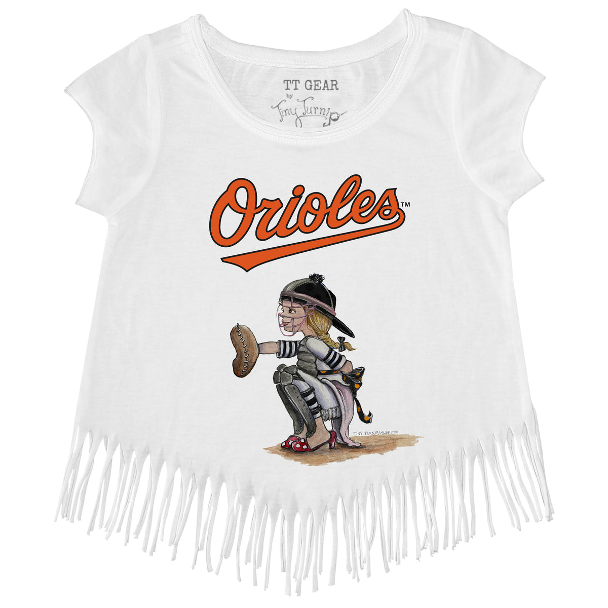 Baltimore Orioles Kate the Catcher Fringe Tee