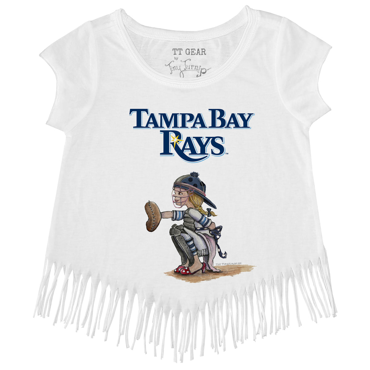 Tampa Bay Rays Kate the Catcher Fringe Tee