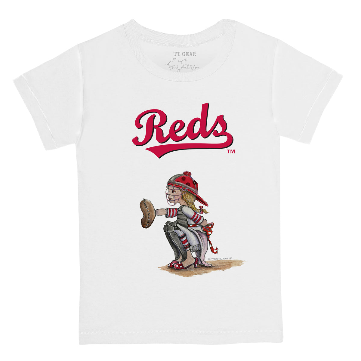 Youth Los Angeles Dodgers Tiny Turnip White Kate the Catcher T