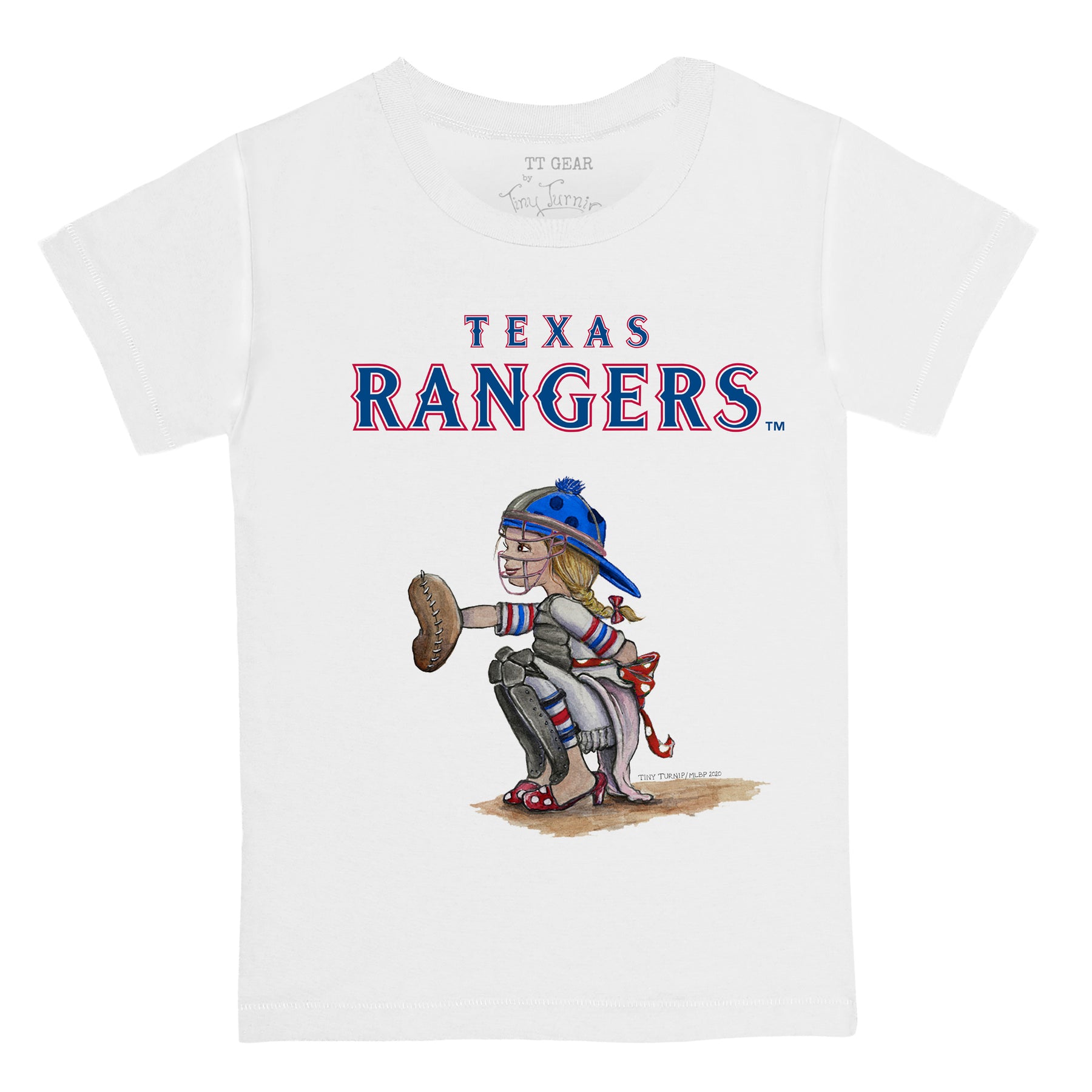Lids Texas Rangers Tiny Turnip Women's Baseball Love Raglan 3/4-Sleeve T- Shirt - White/Black