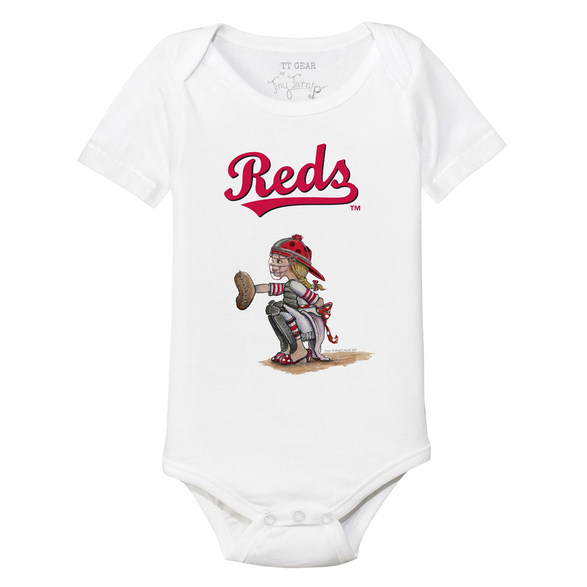 St. Louis Cardinals Kate The Catcher Short Sleeve Snapper 3M / White