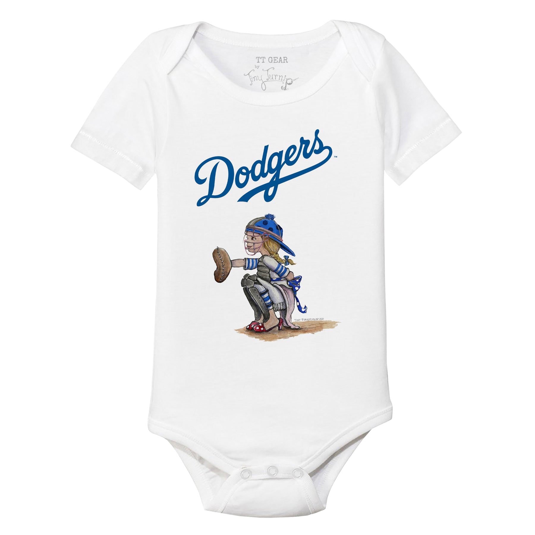 Los Angeles Dodgers Kate the Catcher Short Sleeve Snapper