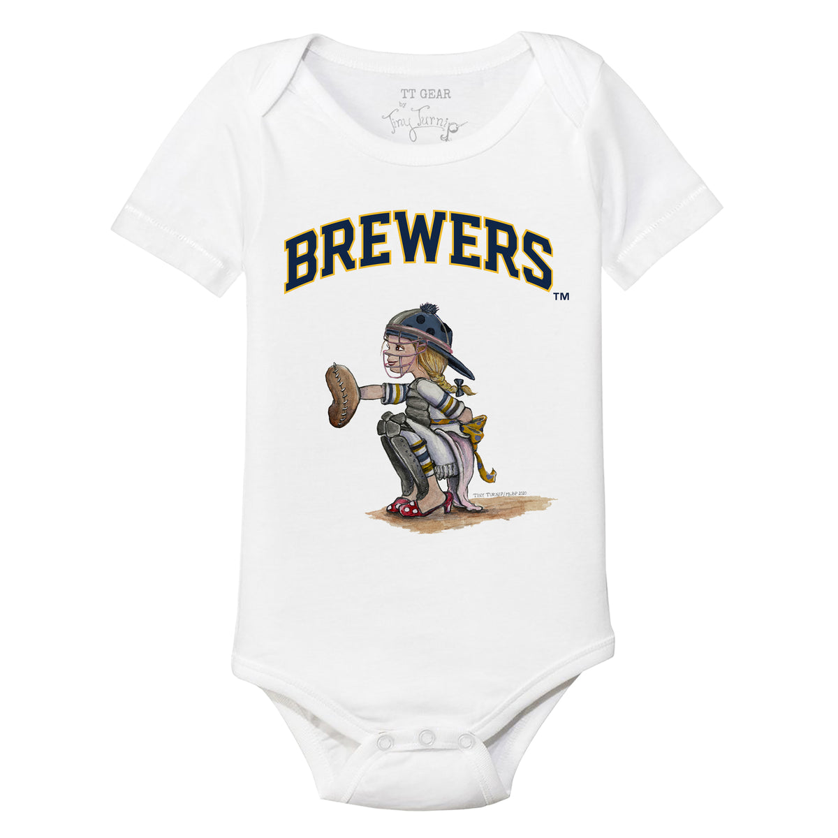 Milwaukee Brewers Kate the Catcher Short Sleeve Snapper