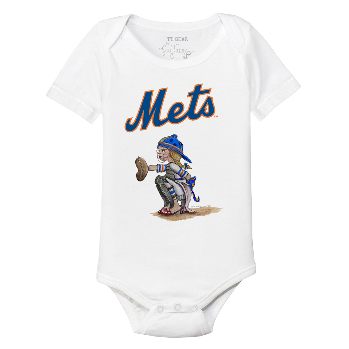 New York Mets Kate the Catcher Short Sleeve Snapper