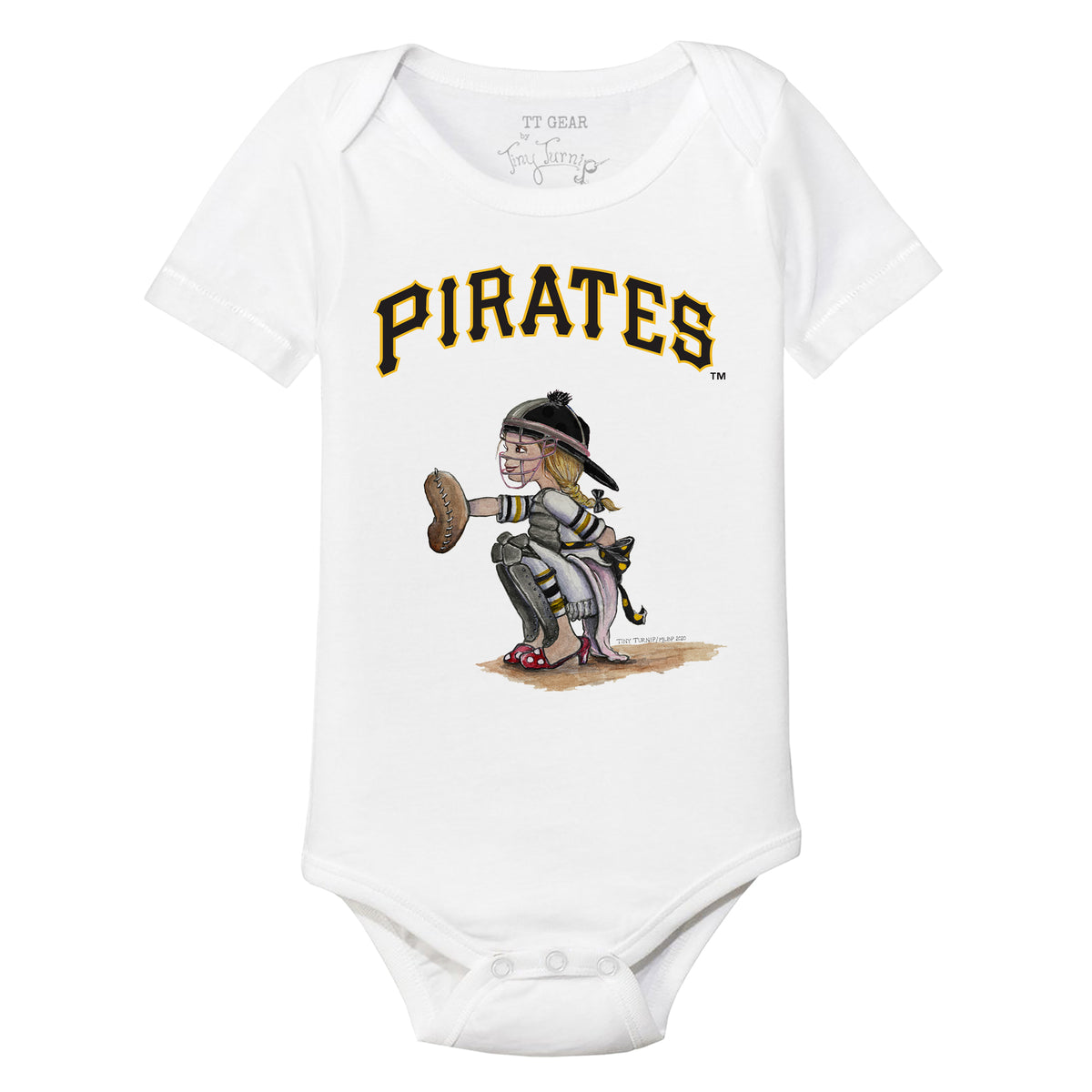 Pittsburgh Pirates Kate the Catcher Short Sleeve Snapper