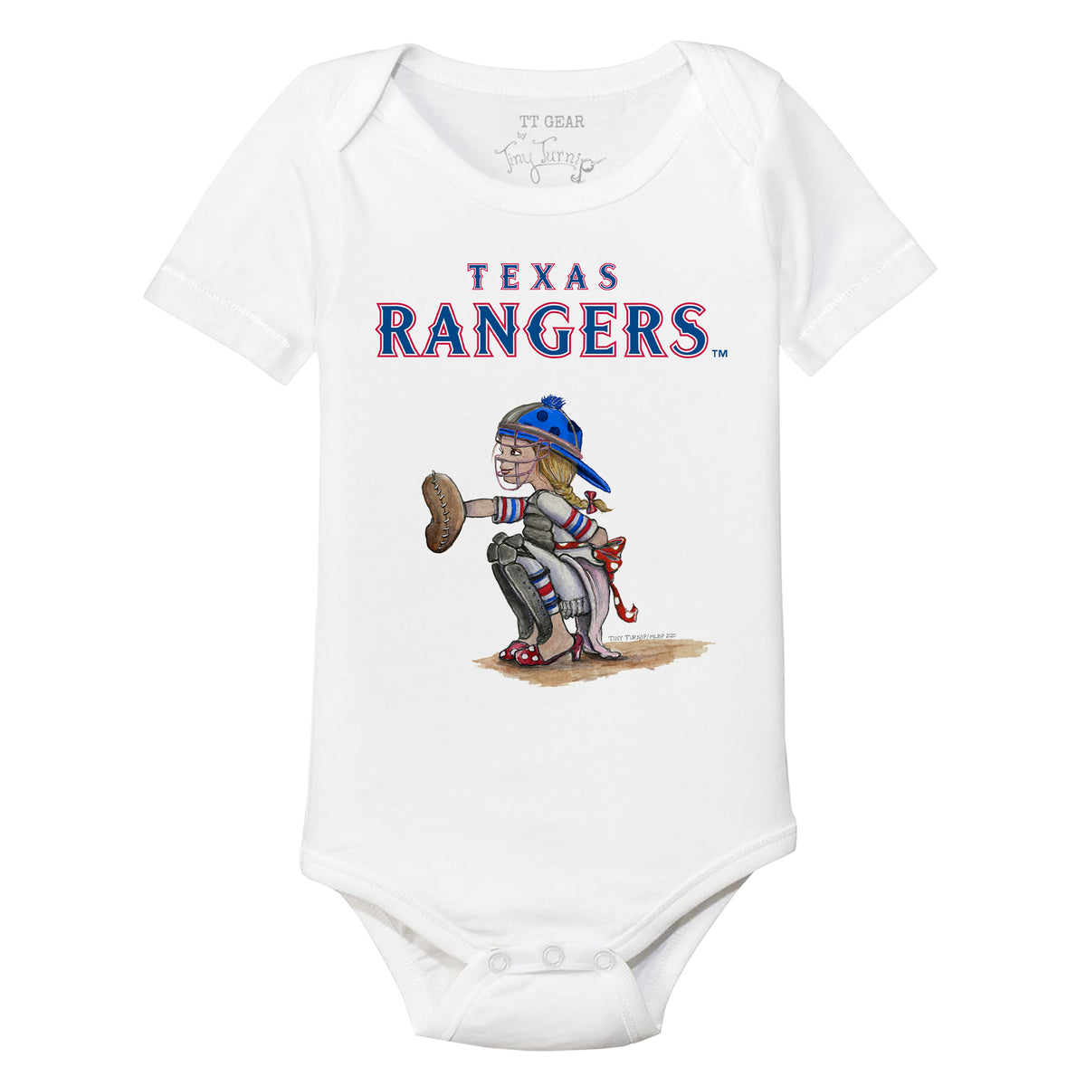 Texas Rangers Kate the Catcher Short Sleeve Snapper