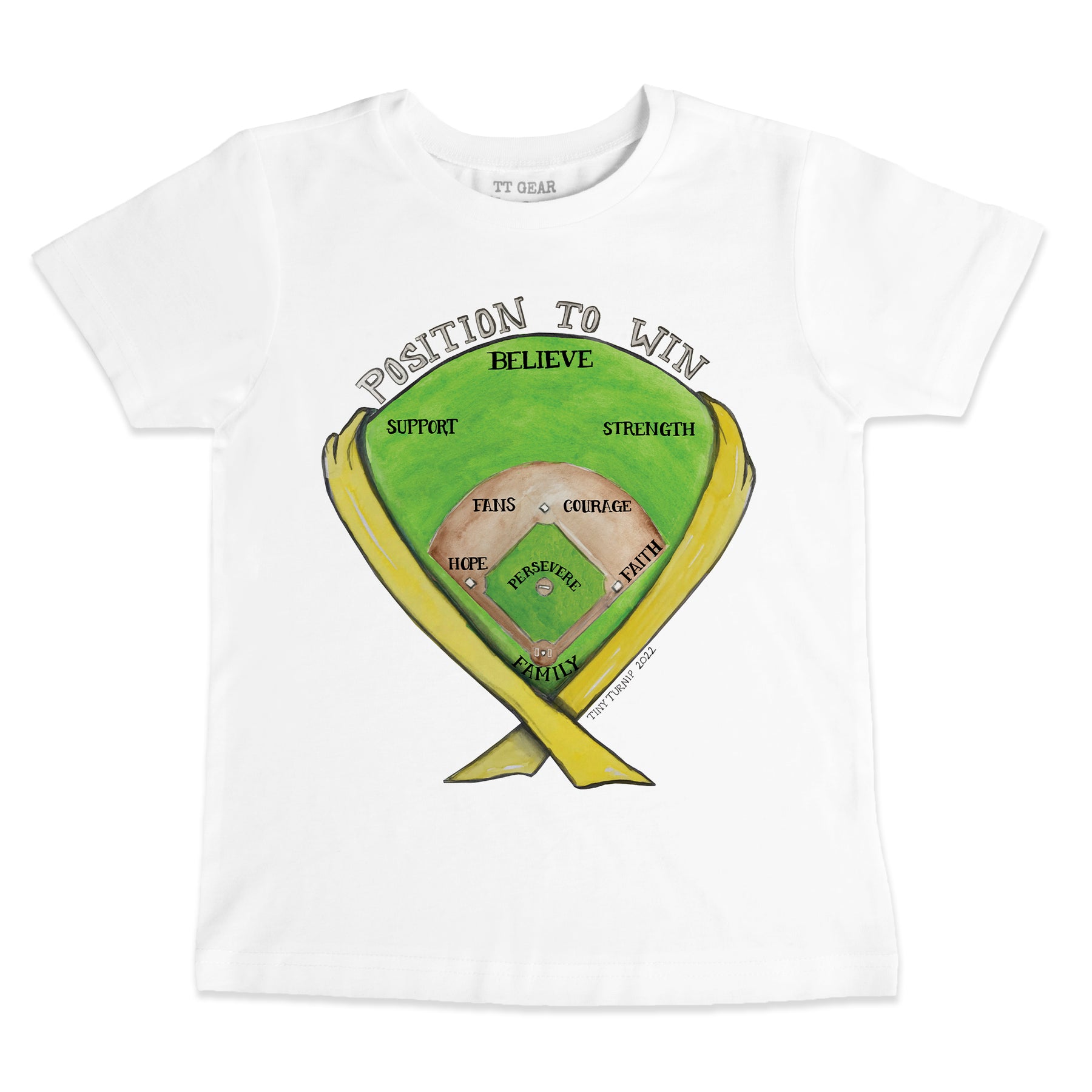 Women's Tiny Turnip White Atlanta Braves Peace Love Baseball T-Shirt Size: Small