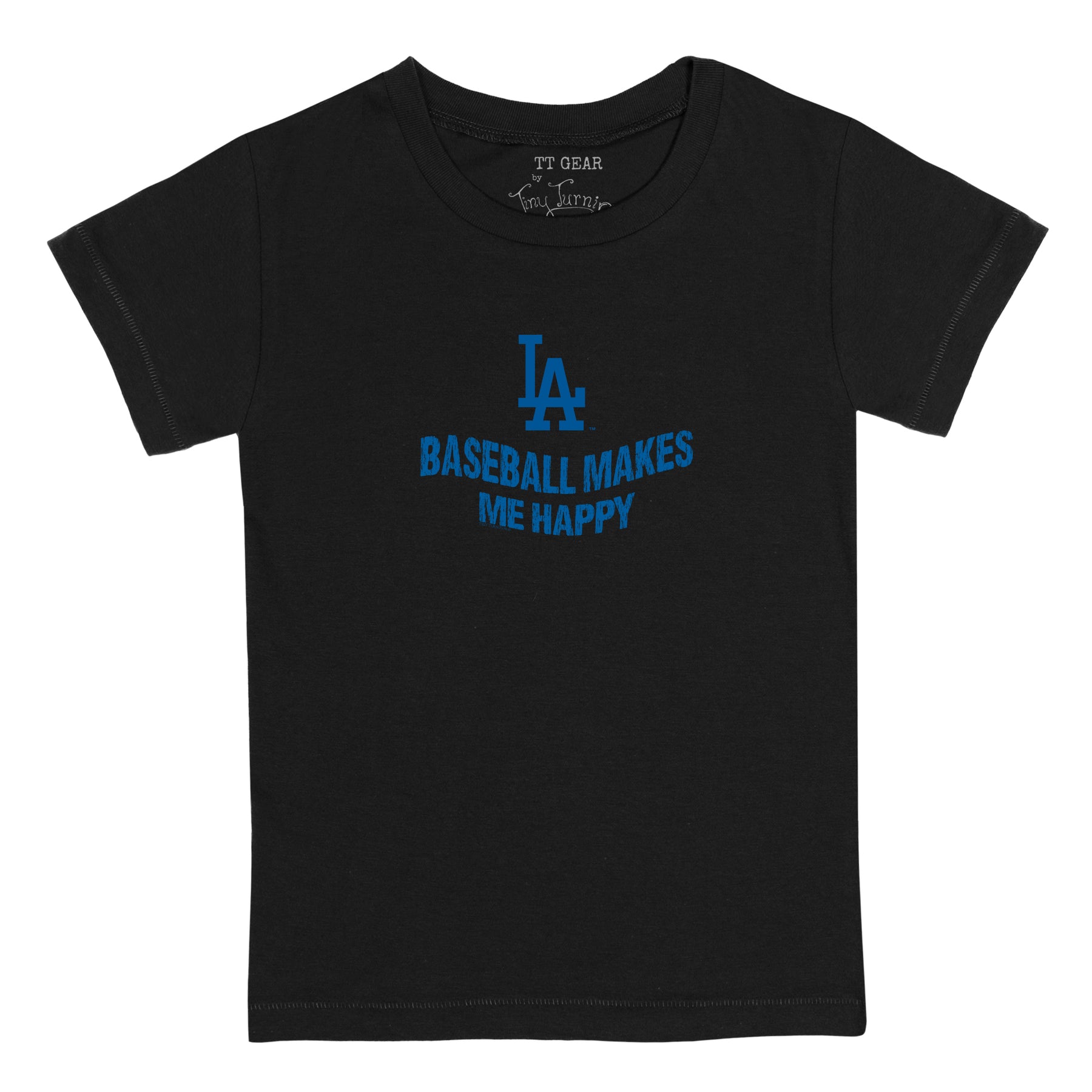 LA Dodgers Chelsea Freeman Baseball Makes Me Happy Tee