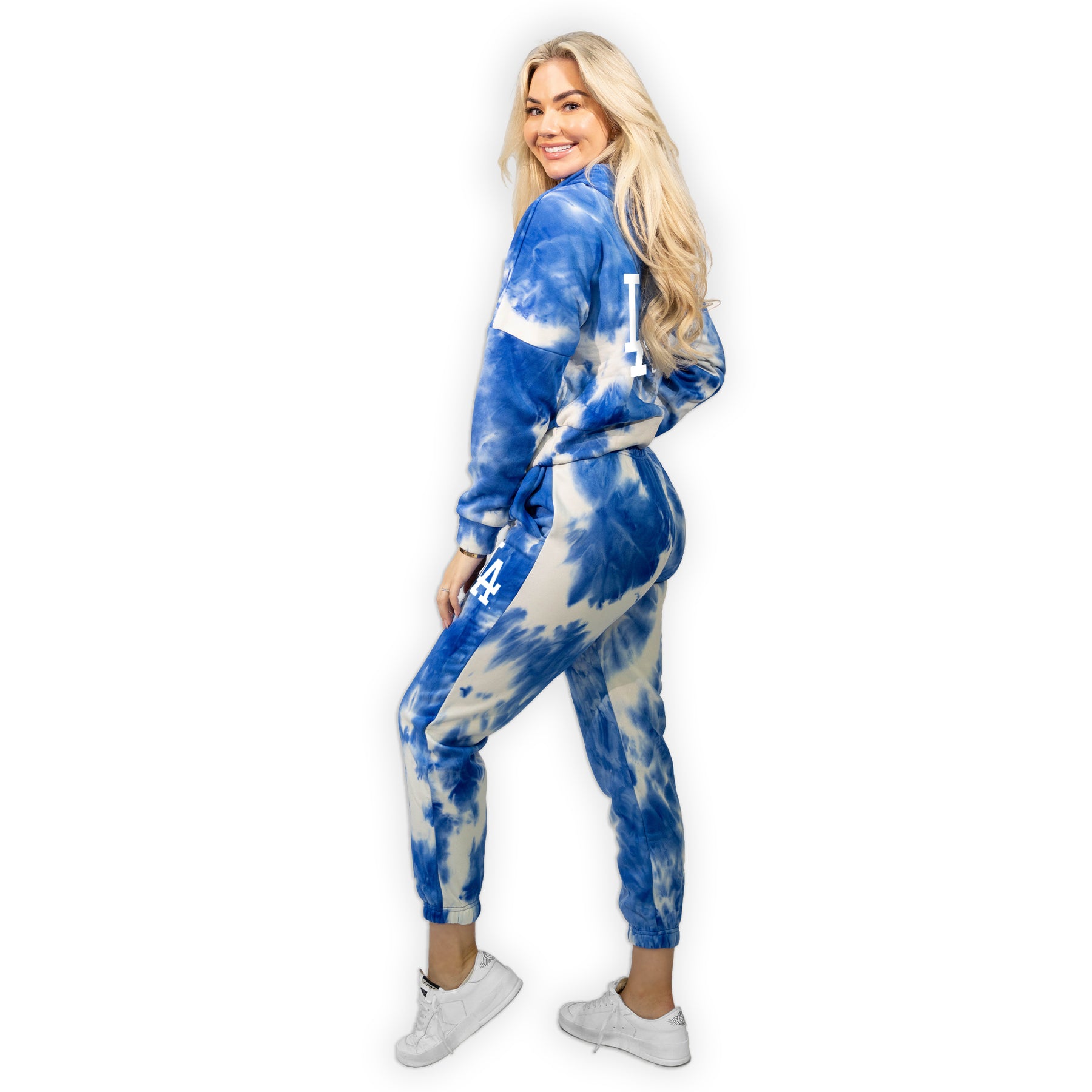 LA Dodgers Chelsea Freeman Baseball Tie-Dye Joggers