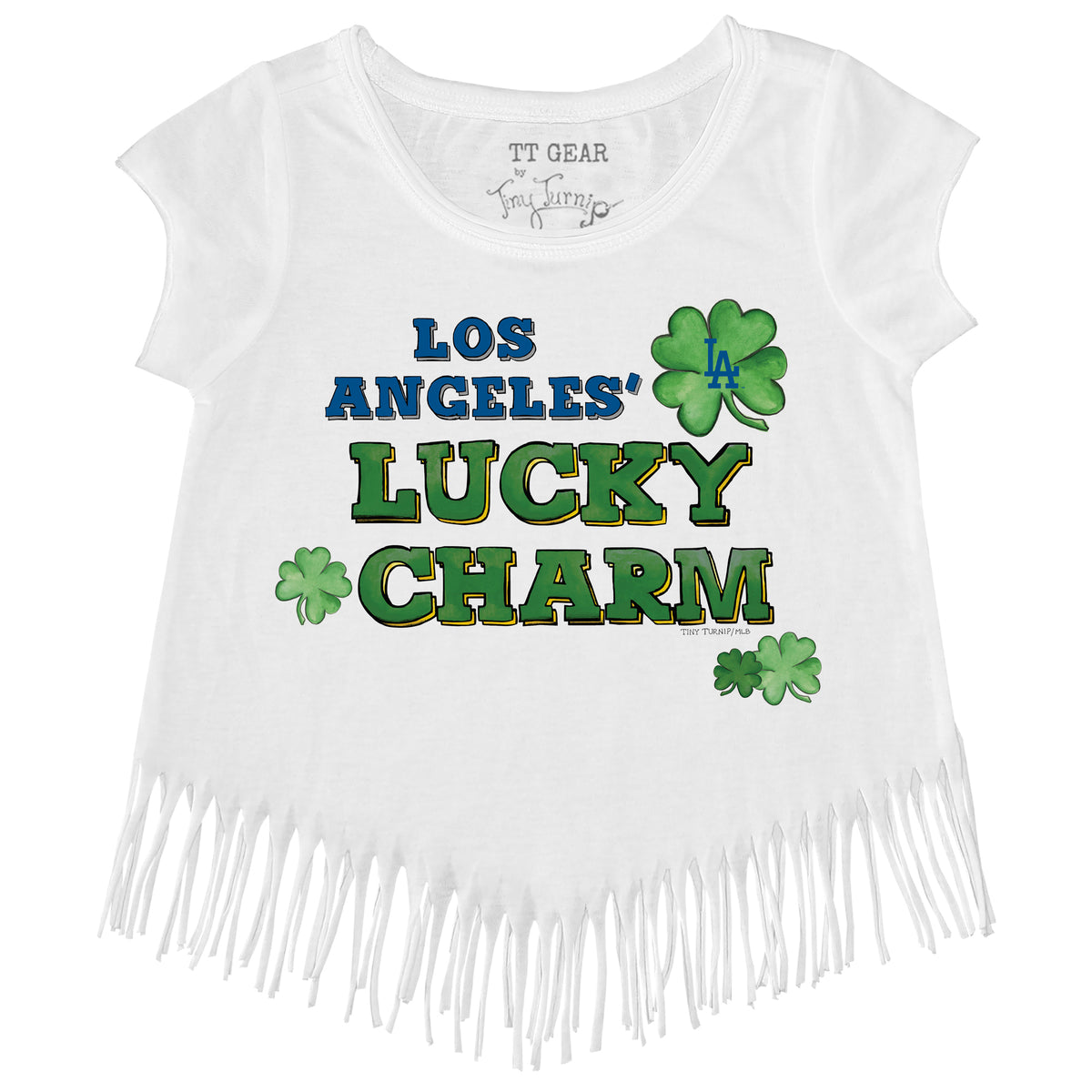 Los Angeles Dodgers Lucky Charm Fringe Tee