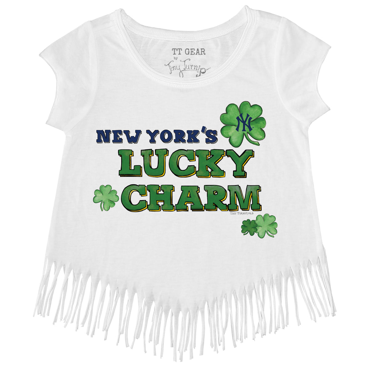 New York Yankees Lucky Charm Fringe Tee