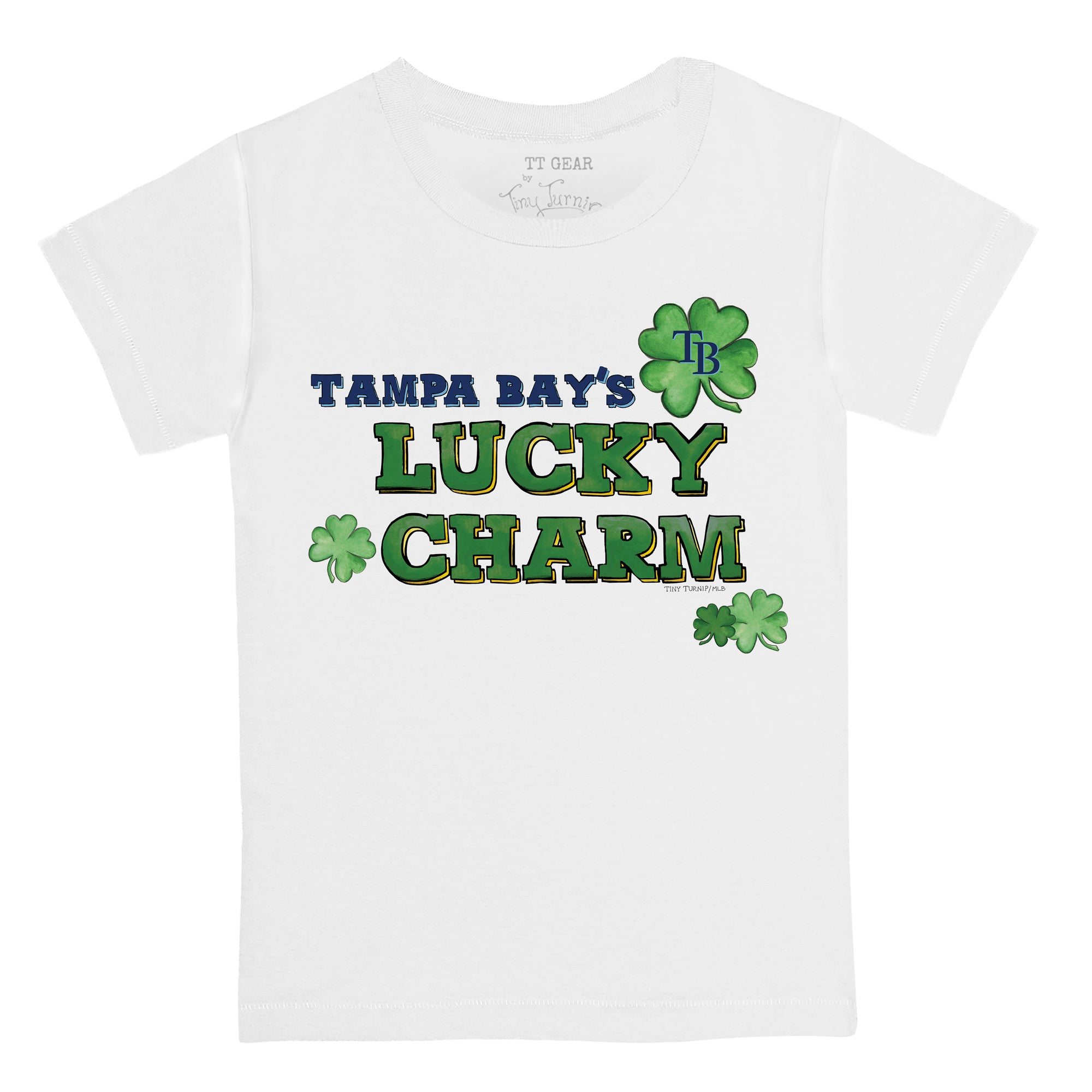 Tampa Bay Rays Tiny Turnip Youth State Outline T-Shirt - White