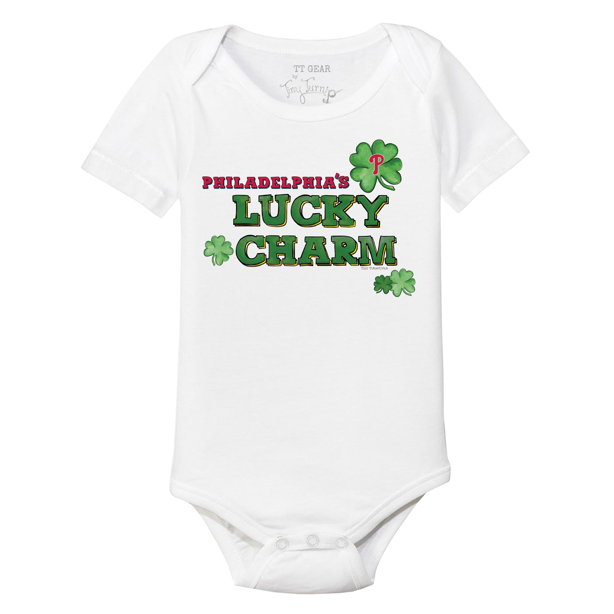 Philadelphia Phillies Lucky Charm Short Sleeve Snapper | Tiny Turnip