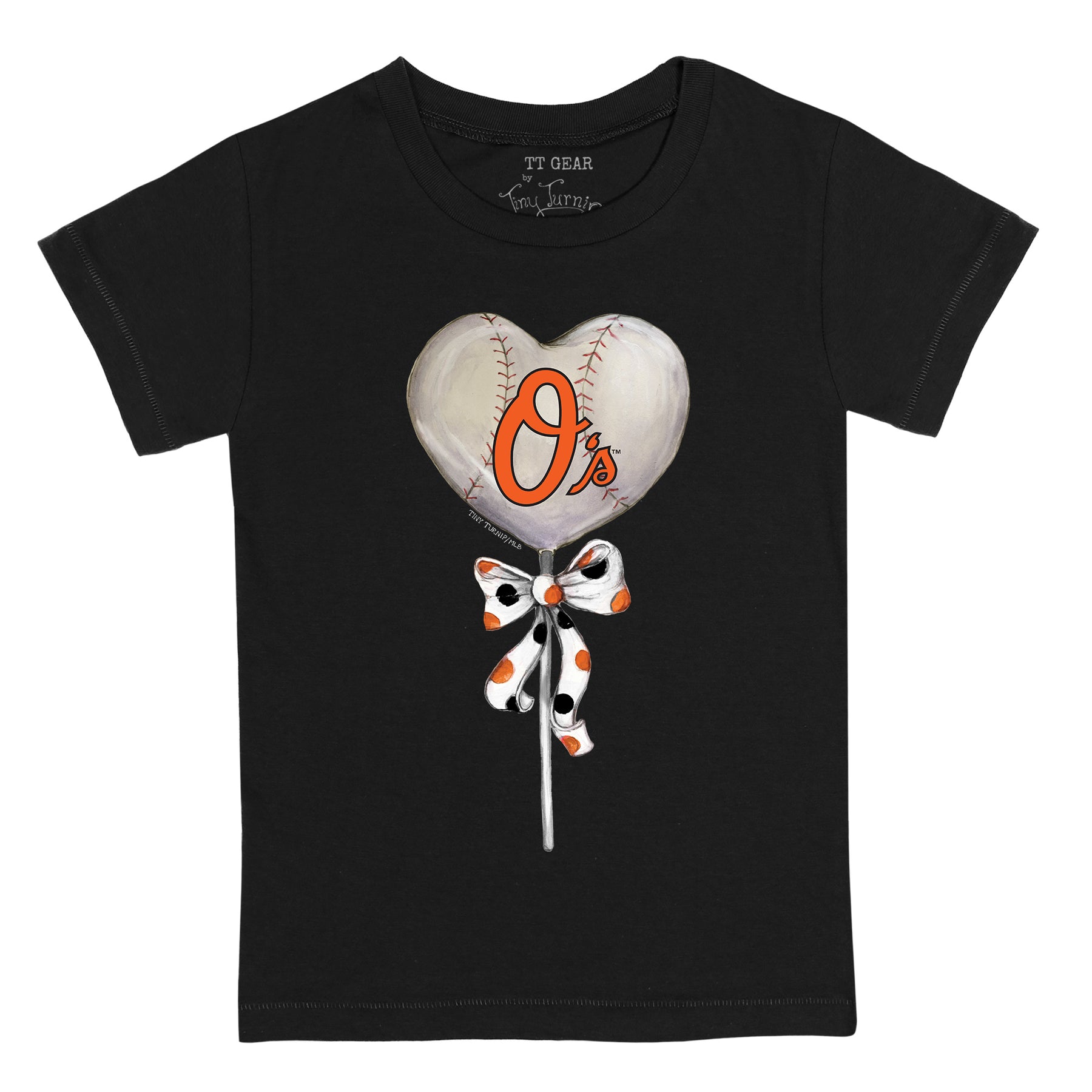 Baltimore Orioles Heart Lolly Tee Shirt