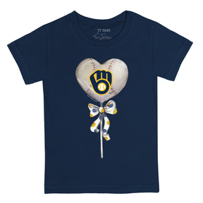 Milwaukee Brewers Heart Lolly Tee Shirt
