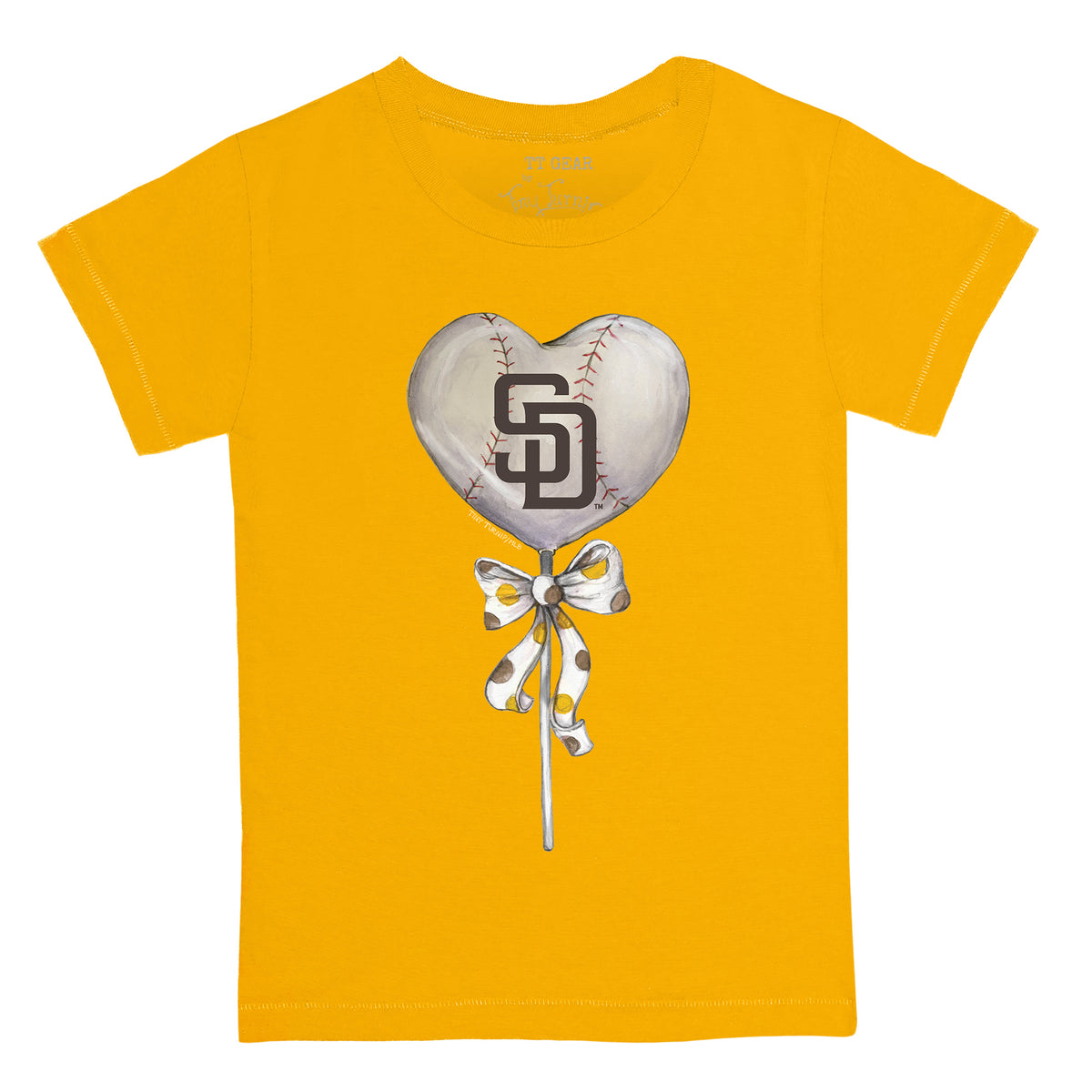 San Diego Padres Heart Lolly Tee Shirt